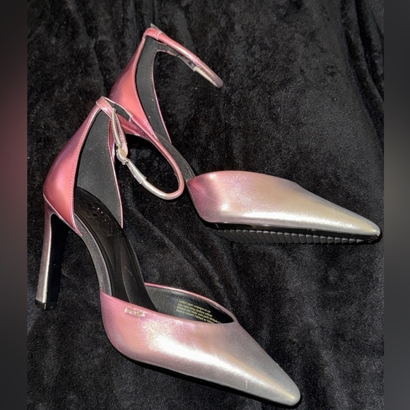 DKNY Shimmering Pink and Silver Heels - Picture 4 of 14